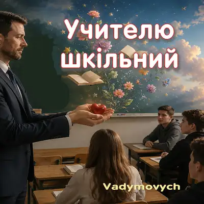 Обкладинка: Учителю шкільний — Vadymovych
