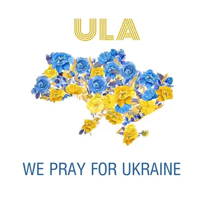 Cover art: WE PRAY FOR UKRAINE — ULA