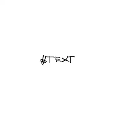 Cover art: #TEXT — zim