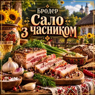 Cover art: Сало з часником — БРОДЕР