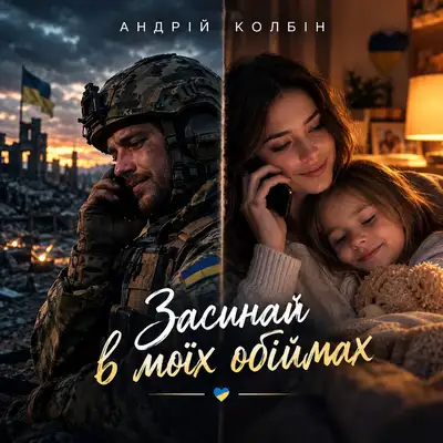 Обкладинка: Засинай в моїх обіймах — Андрій Колбін