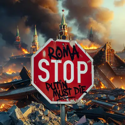 Обкладинка: Putin Must Die — Roma Stop