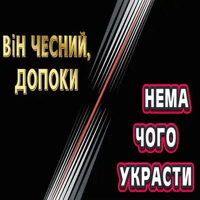 Обкладинка: Він чесний, допоки нема чого украсти — Vadymovych
