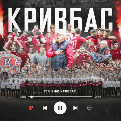 Обкладинка: Гімн ФК Кривбас | Anthem of FC Kryvbas — FC Kryvbas